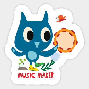 Music Maker Tamborine Sticker